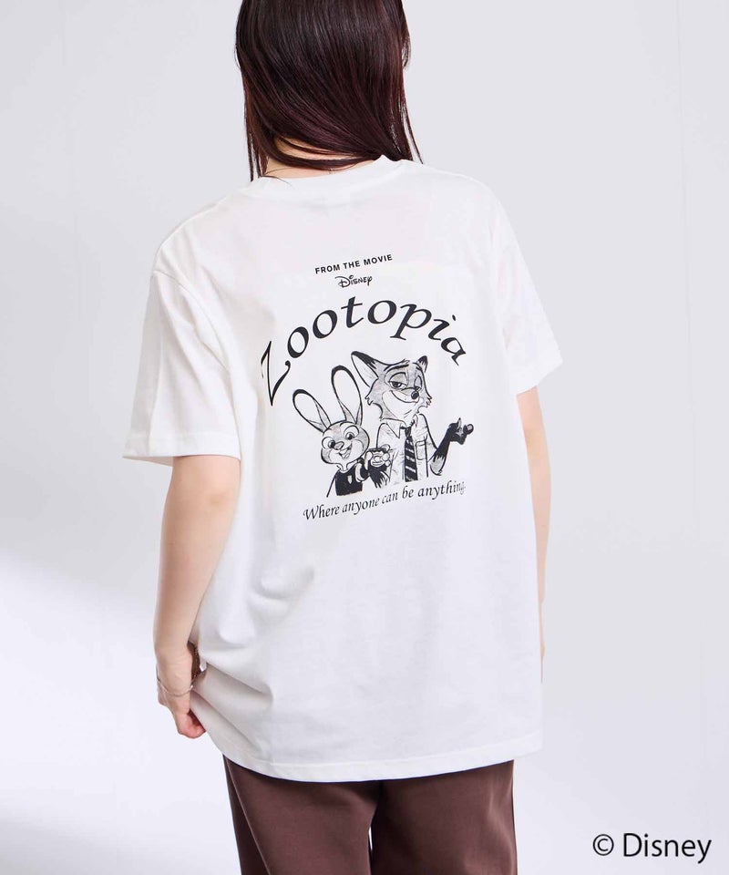 キャラクター線画プリントTシャツ メンズ メール便 対応商品商品画像-3