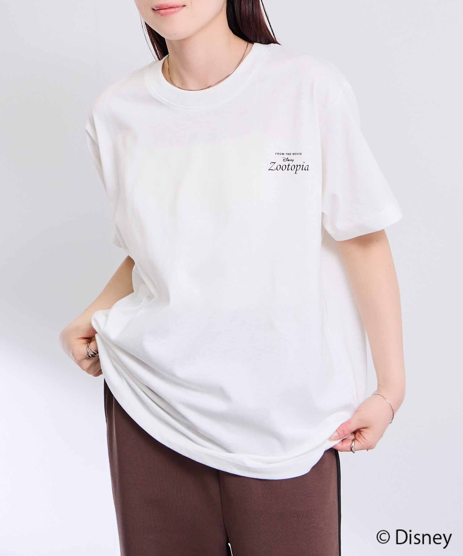 キャラクター線画プリントTシャツ メンズ