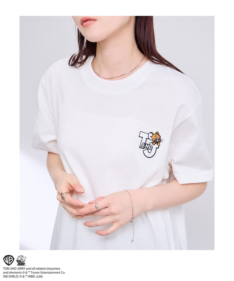 Tom and Jerry ラインストーンTシャツ メンズ メール便 対応商品商品画像-8