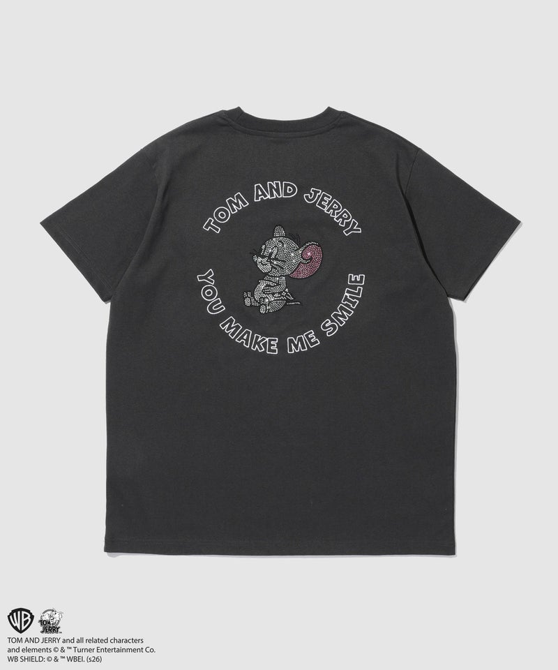 Tom and Jerry ラインストーンTシャツ メンズ メール便 対応商品商品画像-11