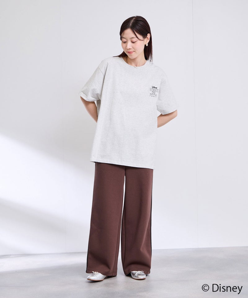 Disney 『くまのプーさん』 / サガラ刺繍ビッグシルエット半袖Tシャツ メンズ メール便 対応商品商品画像-7