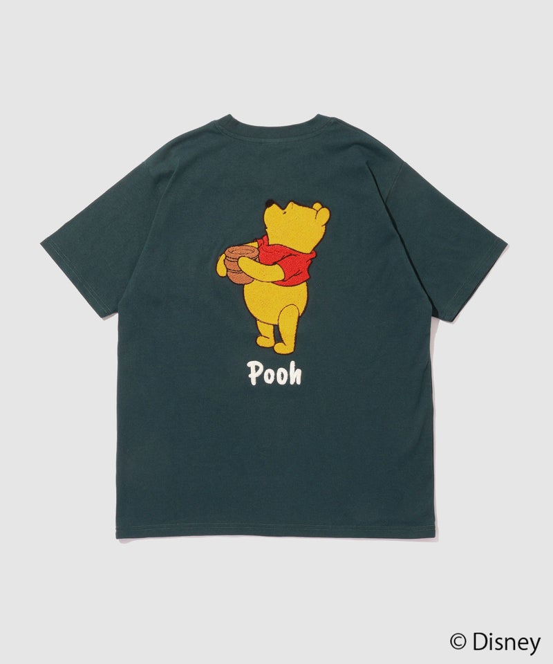 Disney 『くまのプーさん』 / サガラ刺繍ビッグシルエット半袖Tシャツ メンズ メール便 対応商品商品画像-13