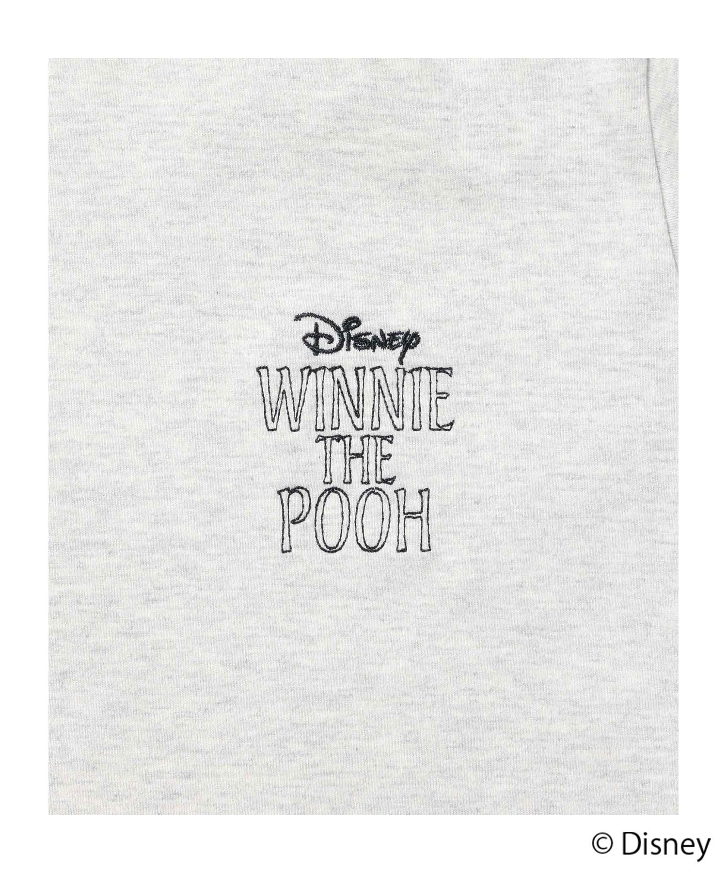 Disney 『くまのプーさん』 / サガラ刺繍ビッグシルエット半袖Tシャツ