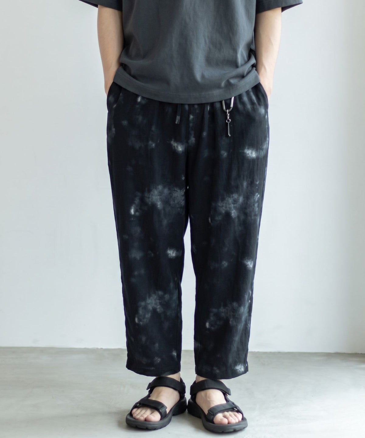 NAVY SARARI レーヨンアンクルパンツ メンズ