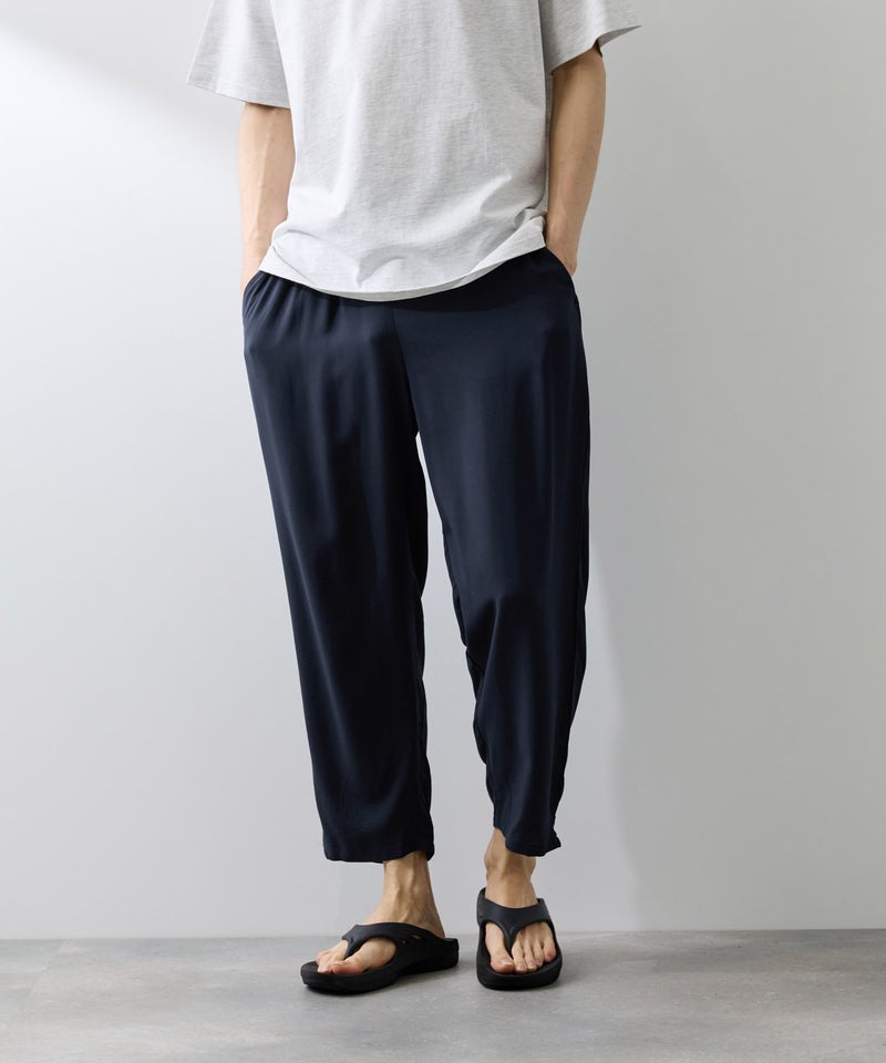 [期間限定価格]NAVY  SARARI レーヨンアンクルパンツ メンズ商品画像-4