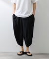 [期間限定価格]NAVY  SARARI レーヨンバルーンパンツ 無地 メンズ商品サムネイル-2