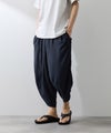 [期間限定価格]NAVY  SARARI レーヨンバルーンパンツ 無地 メンズ商品サムネイル-3