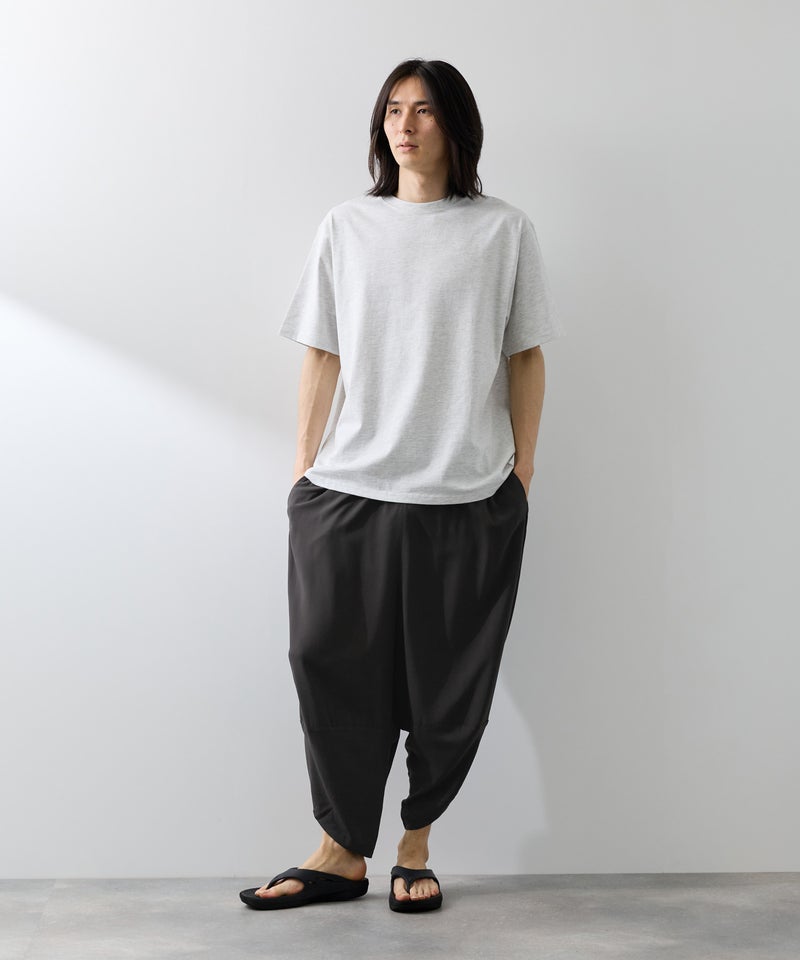 [期間限定価格]NAVY  SARARI レーヨンバルーンパンツ 無地 メンズ商品画像-6