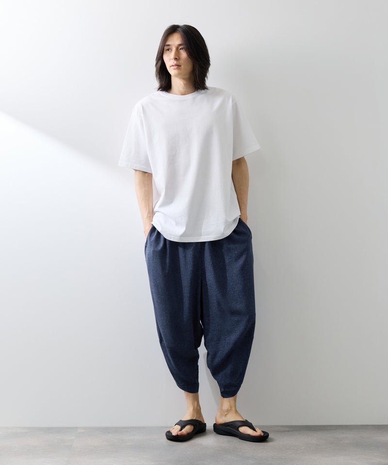 NAVY SARARI レーヨンバルーンパンツ 柄 メンズ商品画像-5