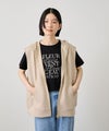 Idnes  ダンボールニットフード付きベスト レディース商品サムネイル-4