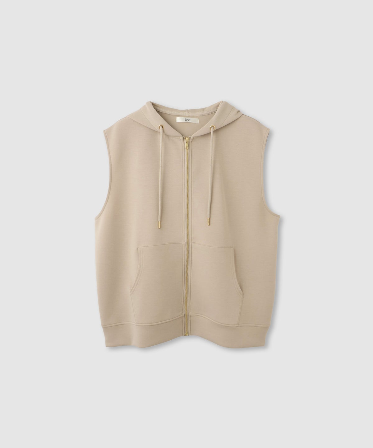 Idnes ダンボールニットフード付きベスト レディース