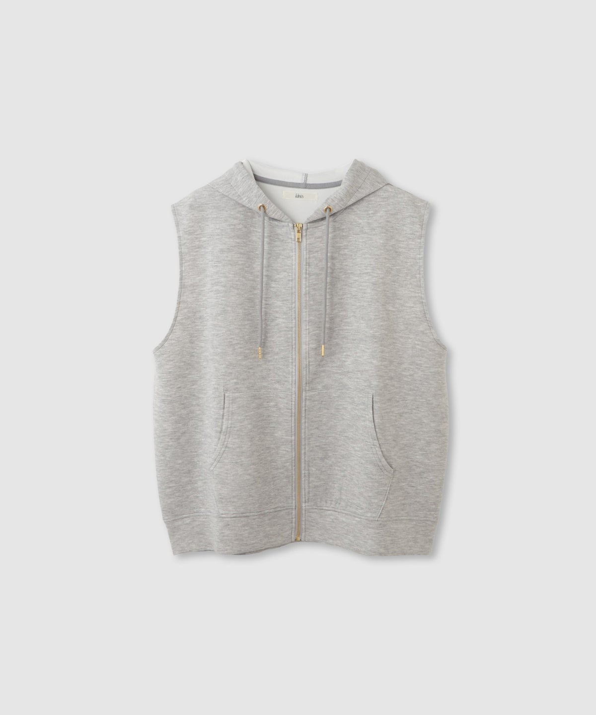 Idnes ダンボールニットフード付きベスト レディース