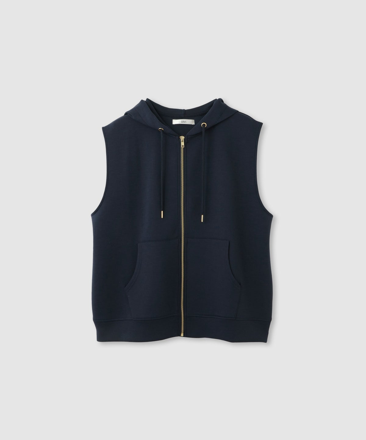 Idnes ダンボールニットフード付きベスト レディース