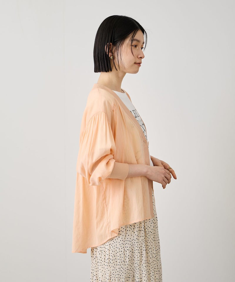 Idnes  シアーシャツカーディガン レディース商品画像-5