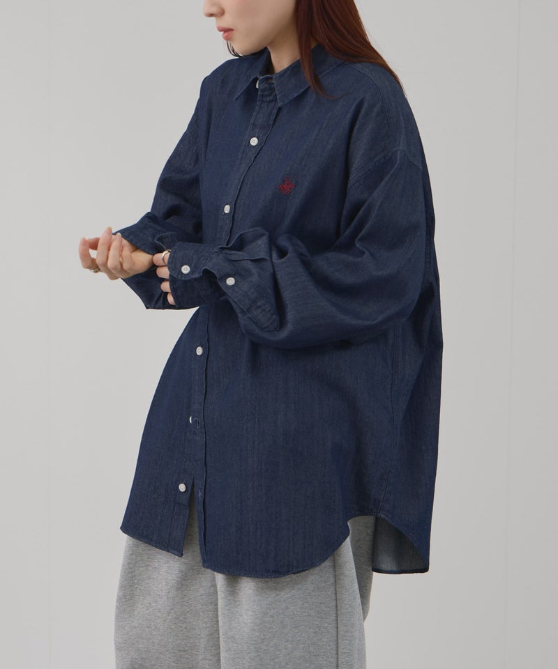 BEVERLY HILLS POLO CLUB  ロング丈コットンシャツ レディース商品画像-3