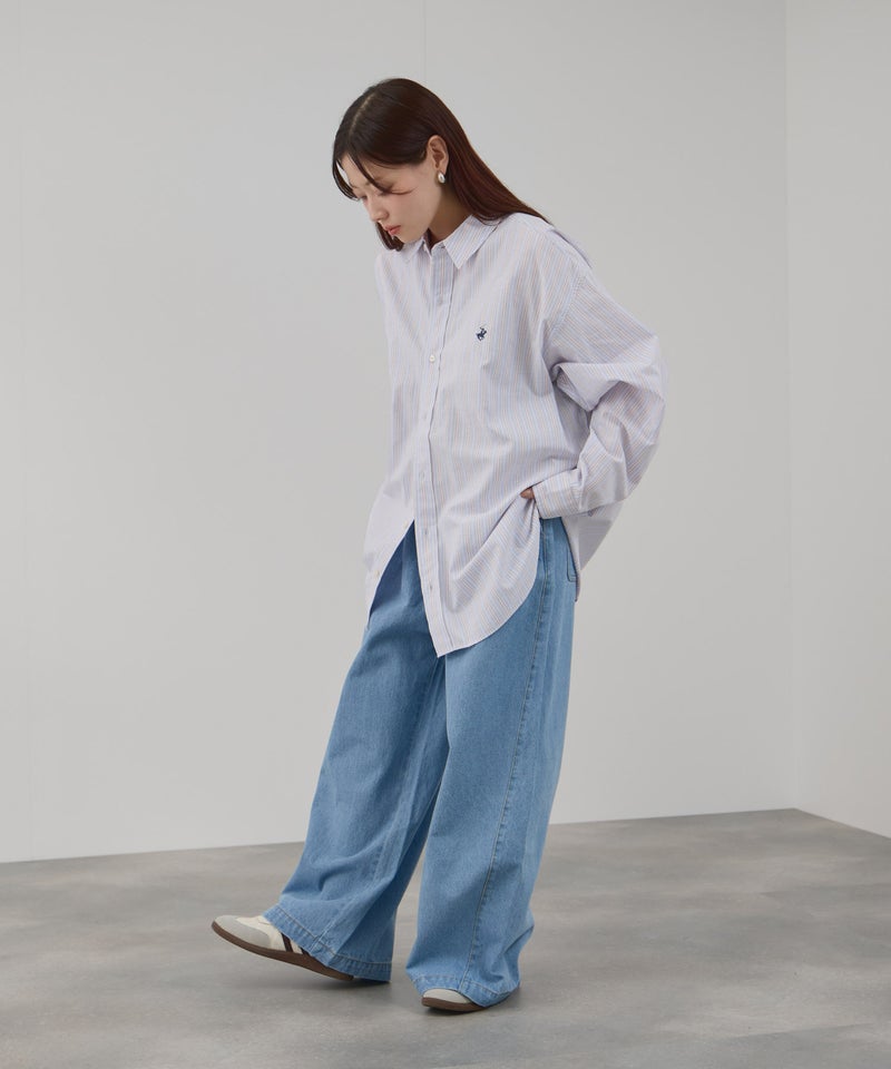 BEVERLY HILLS POLO CLUB ロング丈コットンシャツ レディース商品画像-27