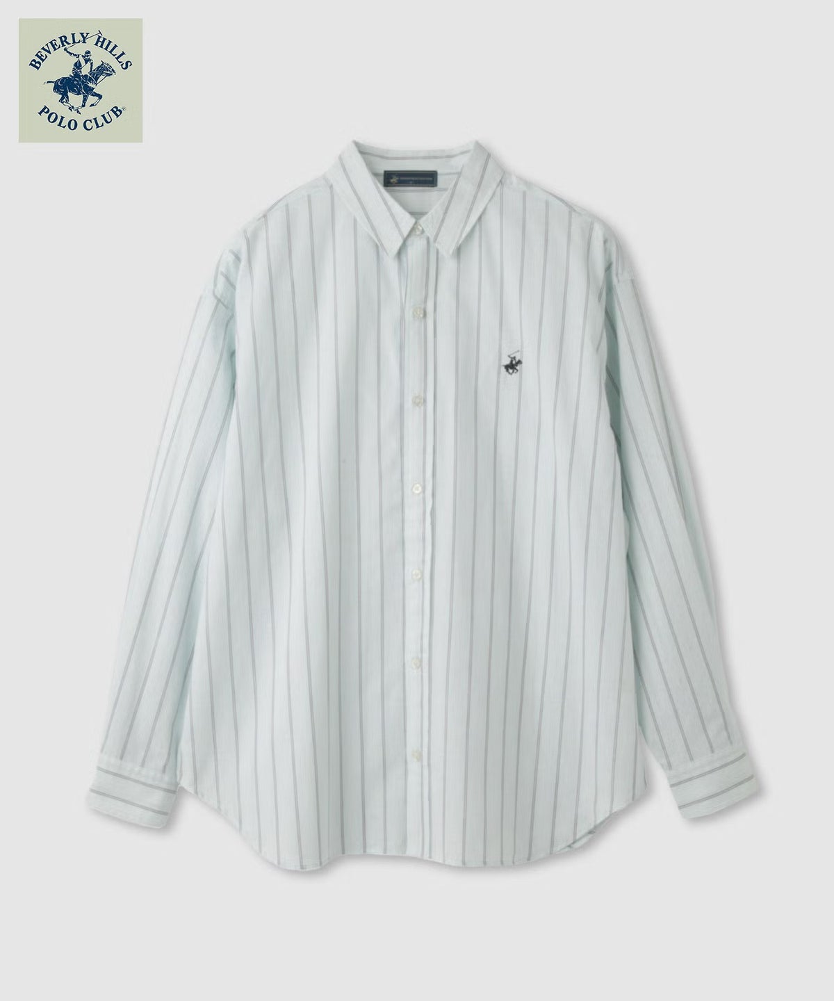 BEVERLY HILLS POLO CLUB ロング丈コットンシャツ レディース
