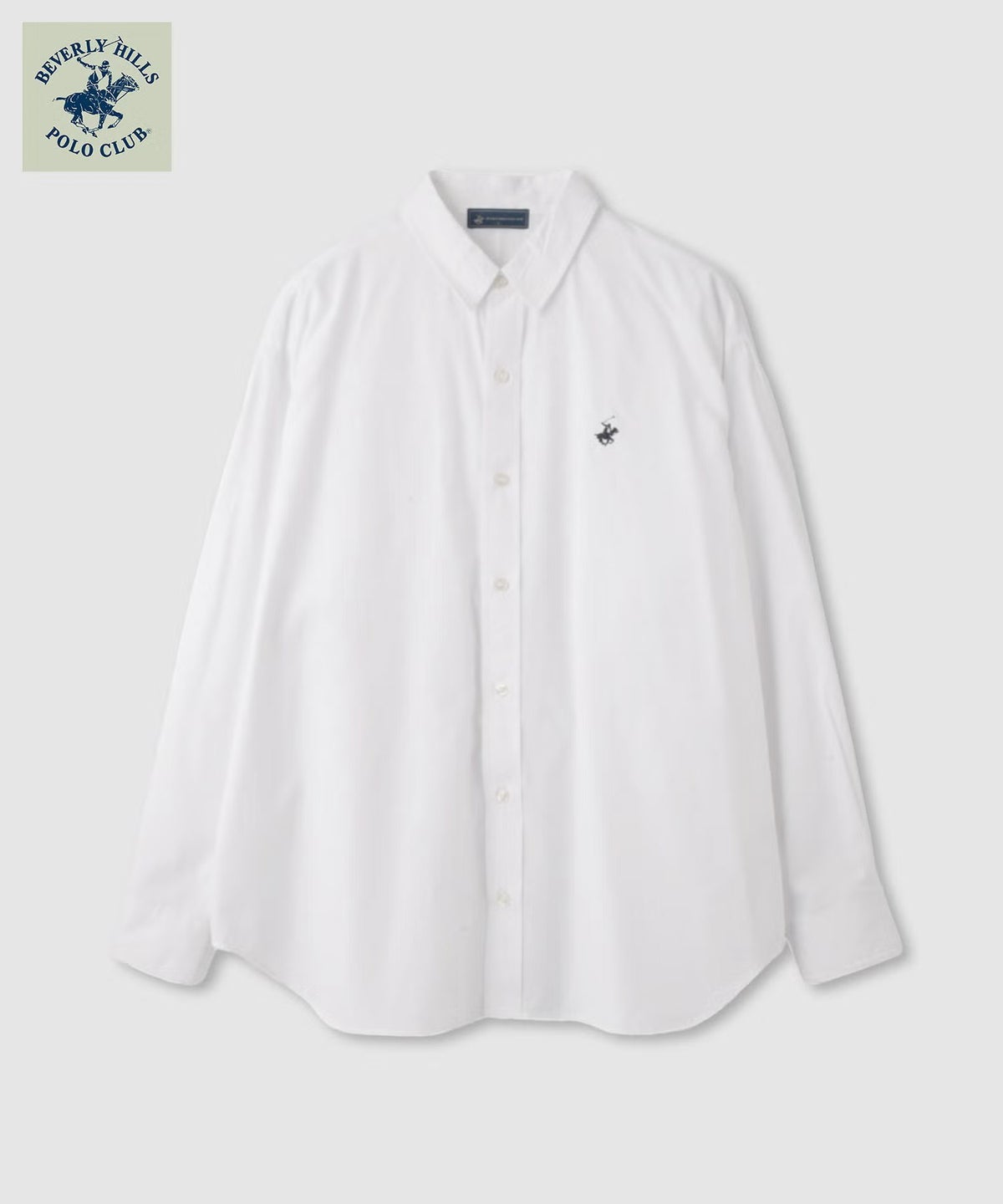 BEVERLY HILLS POLO CLUB ロング丈コットンシャツ レディース