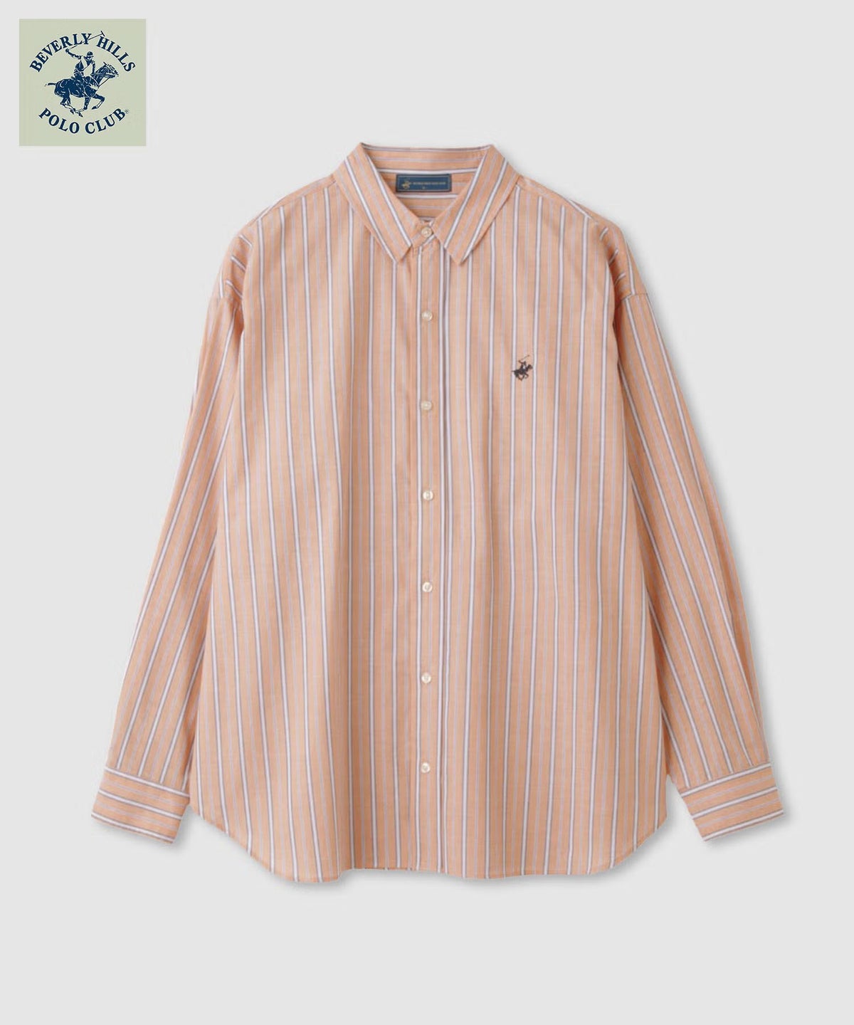 BEVERLY HILLS POLO CLUB ロング丈コットンシャツ レディース