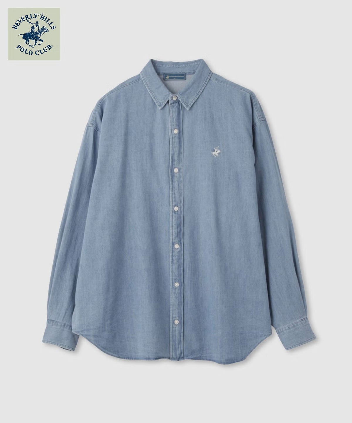 BEVERLY HILLS POLO CLUB ロング丈コットンシャツ レディース