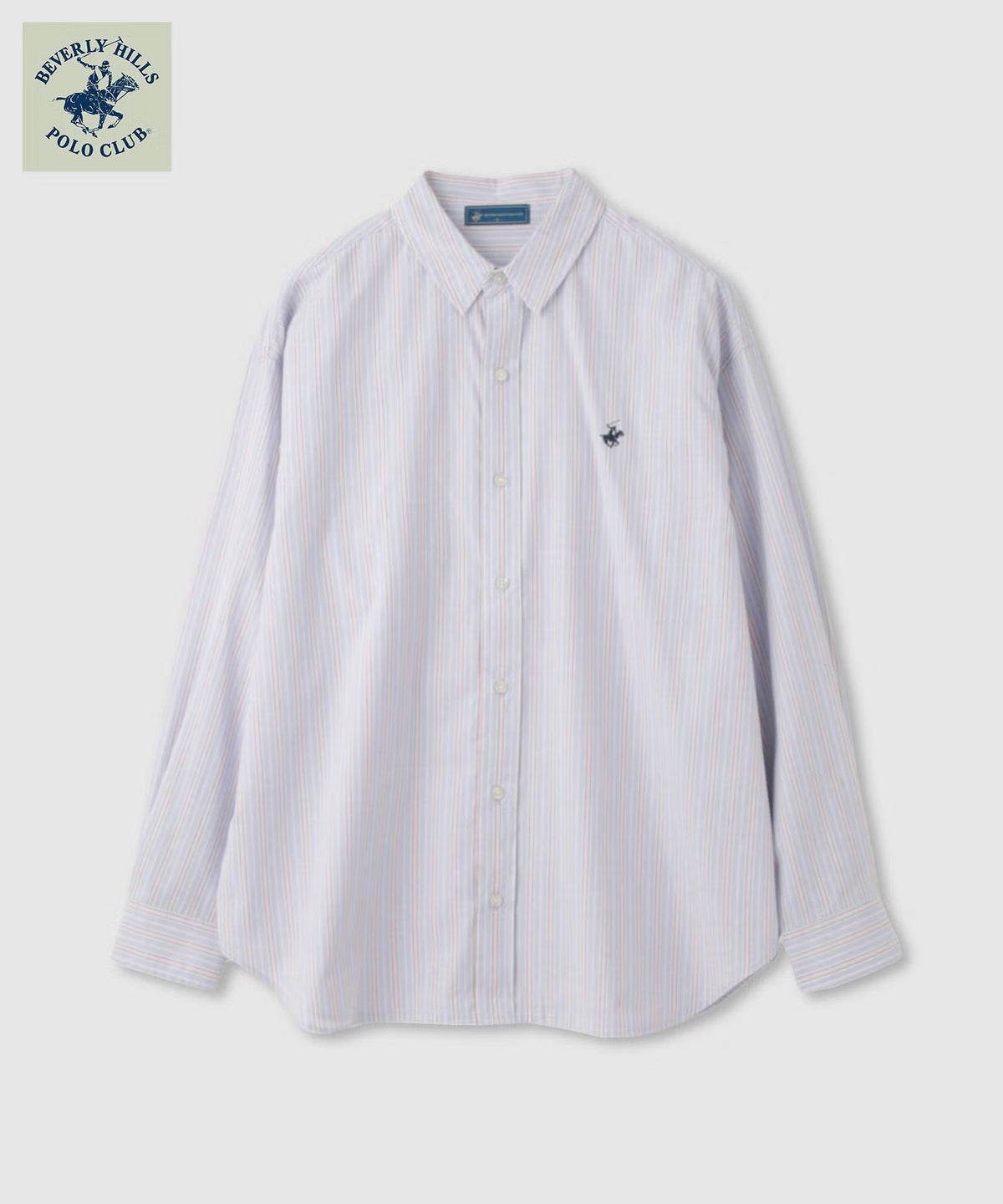 BEVERLY HILLS POLO CLUB ロング丈コットンシャツ レディース