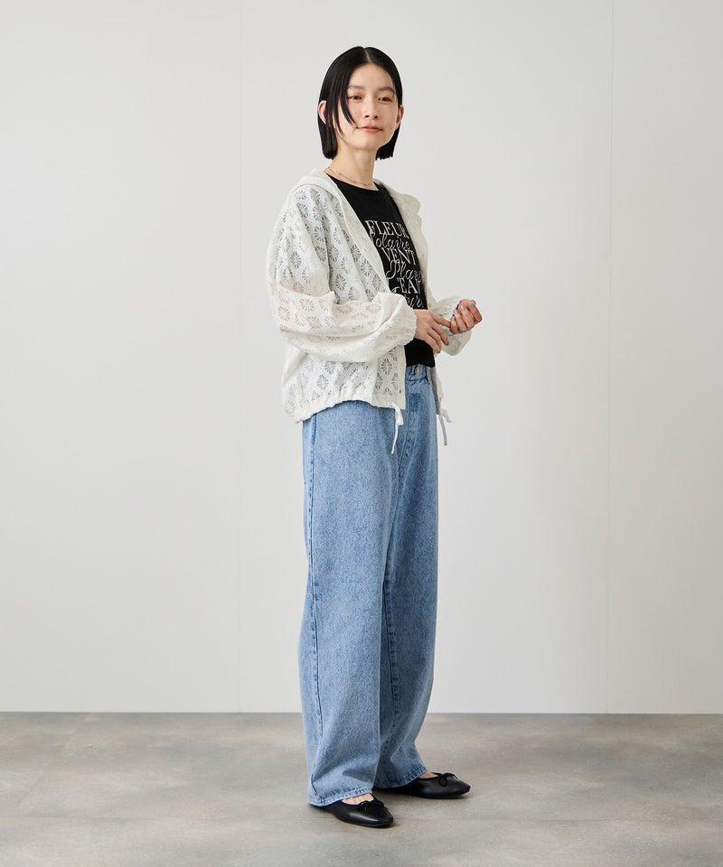 Idnes レースフードブラウス レディース商品画像-13