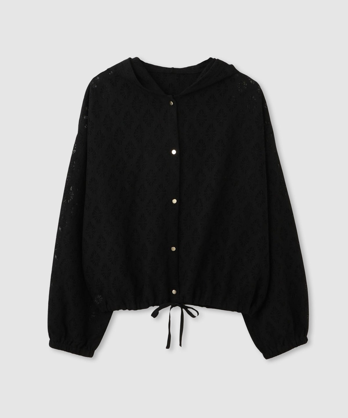 Idnes レースフードブラウス レディース