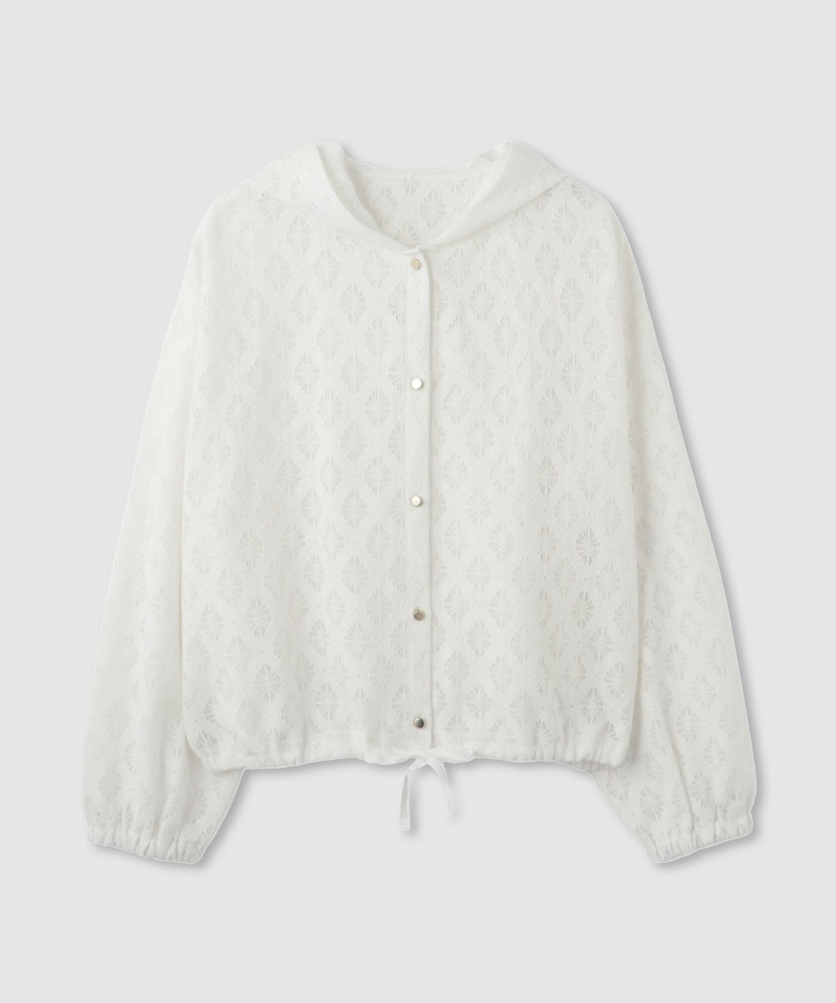 Idnes レースフードブラウス レディース