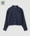 BEVERLY HILLS POLO CLUB ショート丈コットン長袖シャツ ワンポイント刺繍 レディース商品サムネイル-30