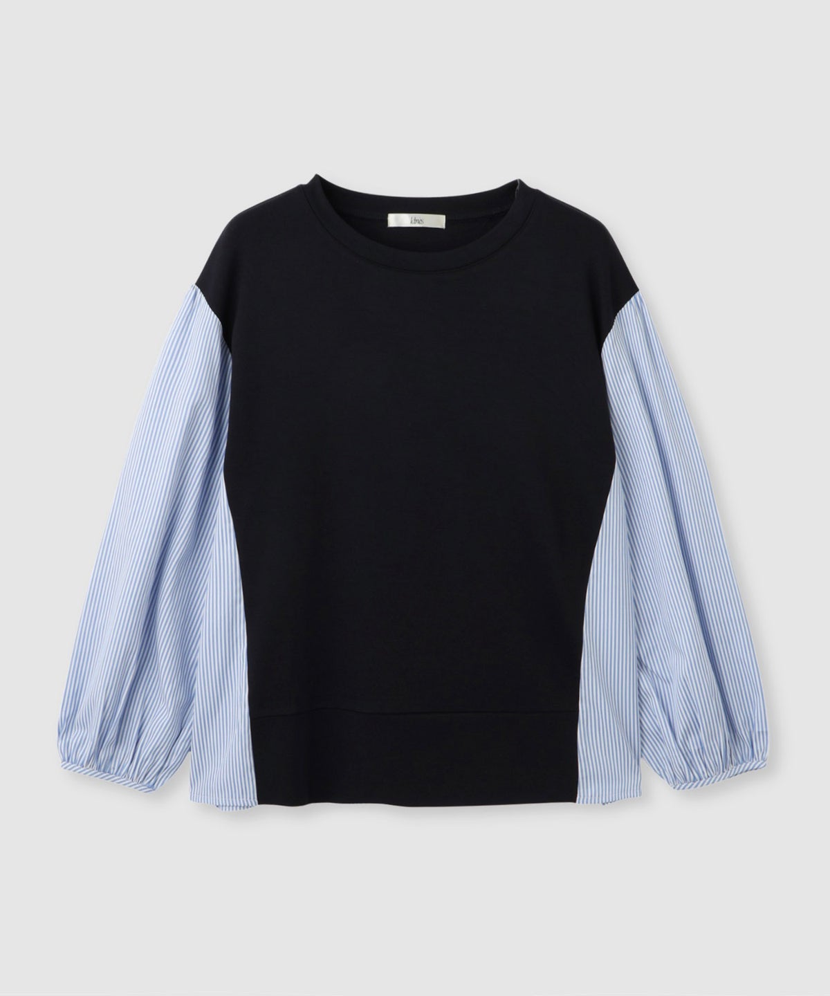 Idnes ストライプ 布帛ドッキングプルオーバー レディース メール便 対応商品