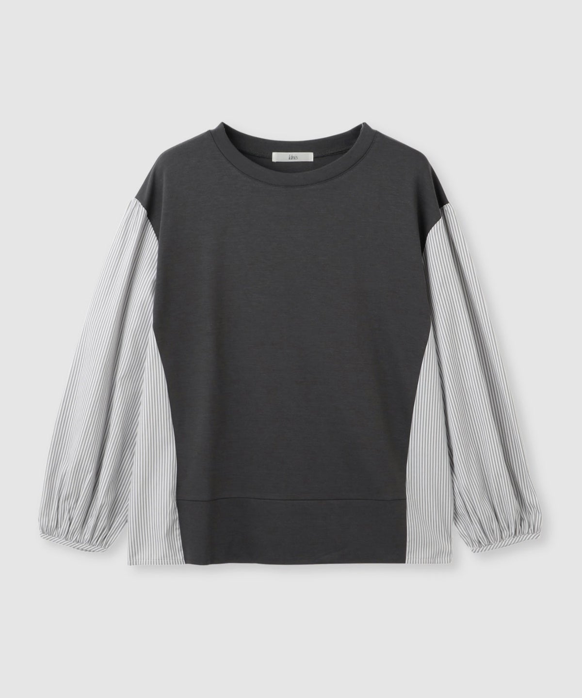 Idnes ストライプ 布帛ドッキングプルオーバー レディース メール便 対応商品