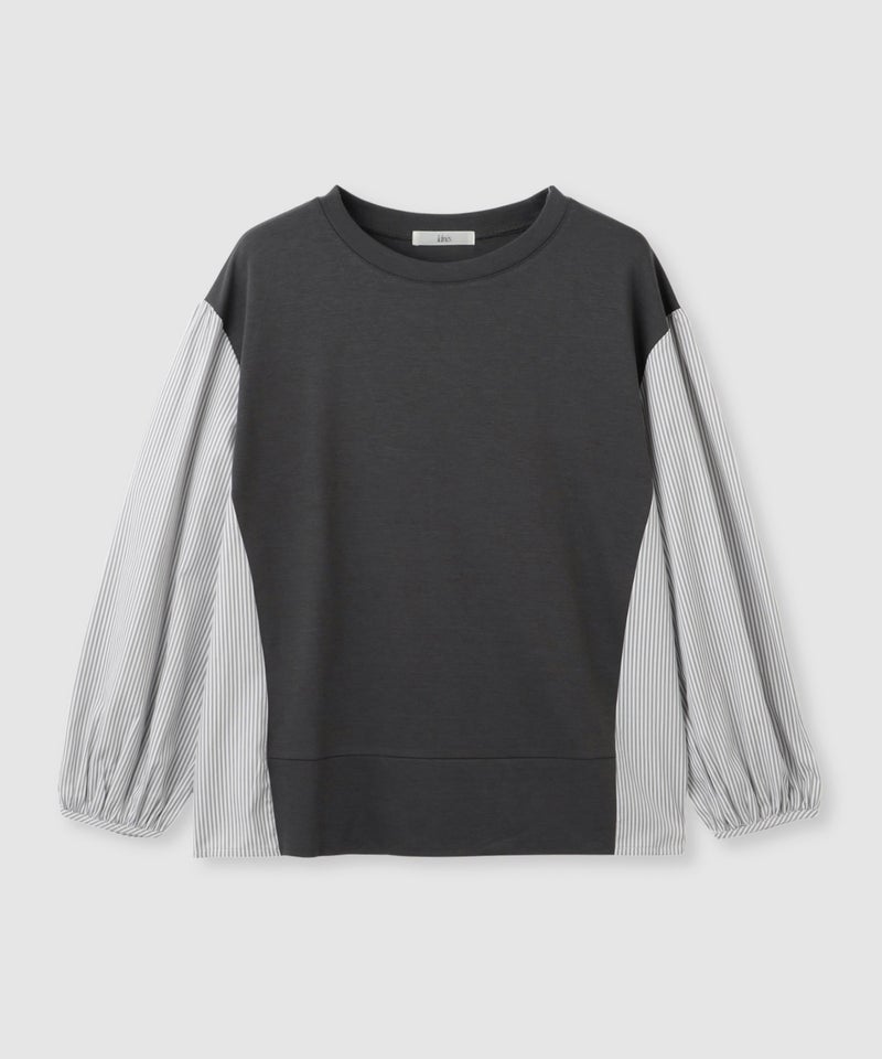 Idnes  ストライプ 布帛ドッキングプルオーバー レディース メール便 対応商品商品画像-18