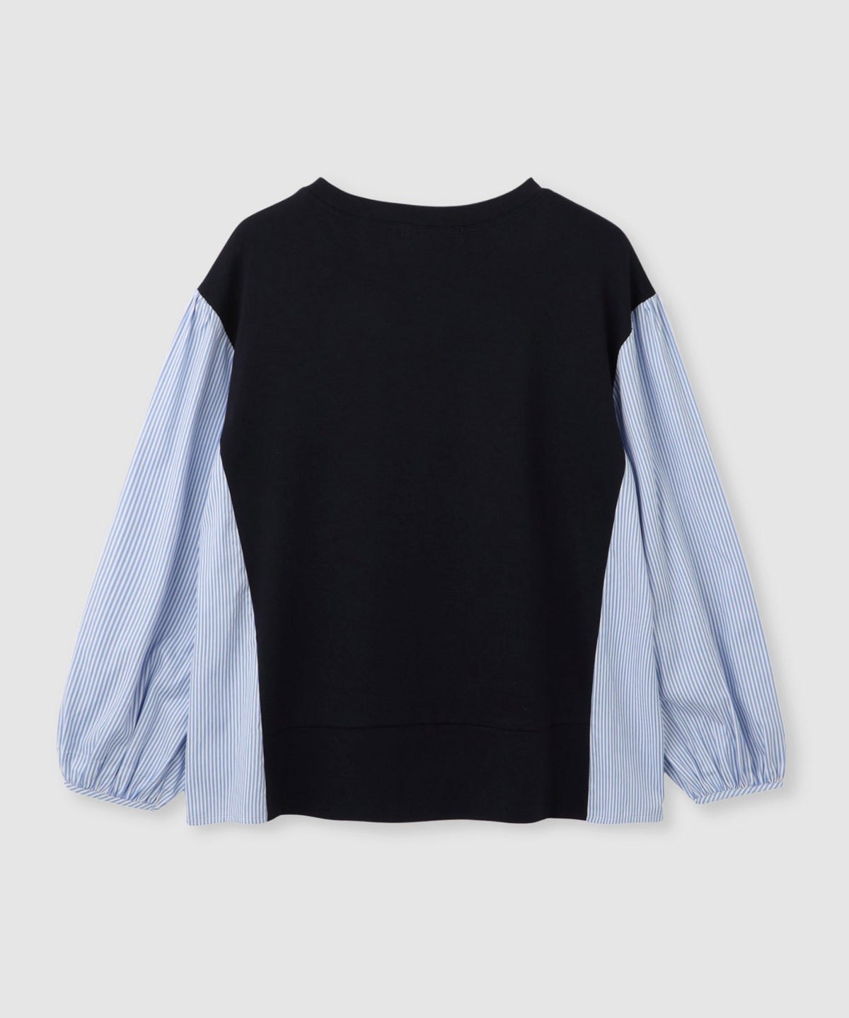 Idnes ストライプ 布帛ドッキングプルオーバー レディース メール便 対応商品