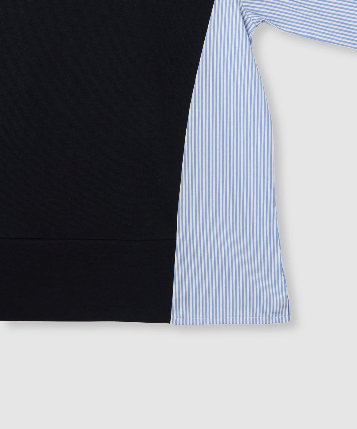 Idnes ストライプ 布帛ドッキングプルオーバー レディース メール便 対応商品