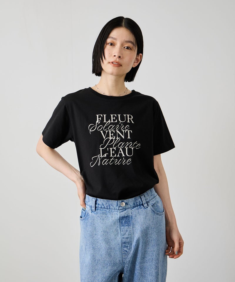 Idnes FLEUR ロゴTシャツ レディース メール便 対応商品商品画像-2