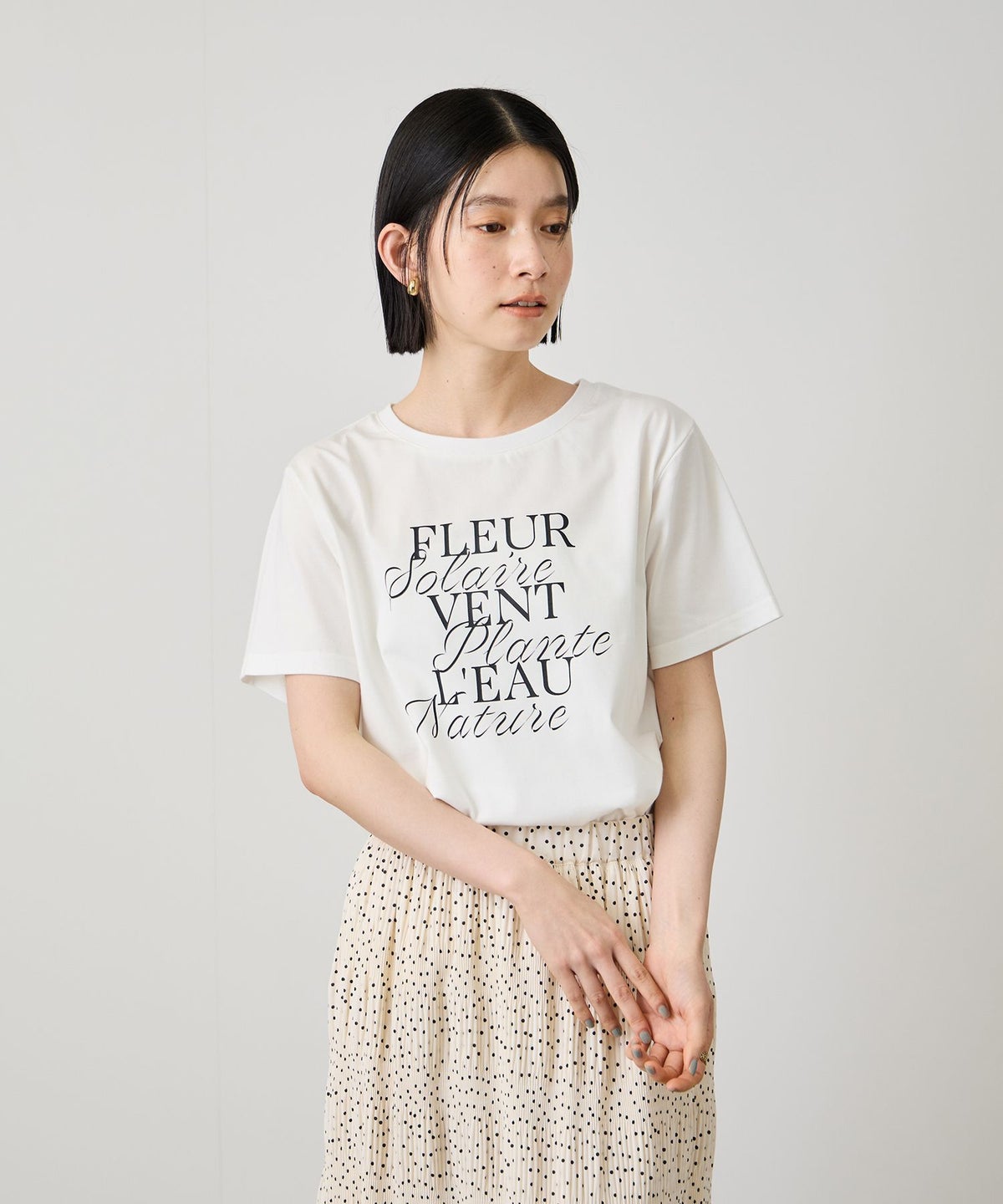 Idnes FLEUR ロゴTシャツ レディース メール便 対応商品