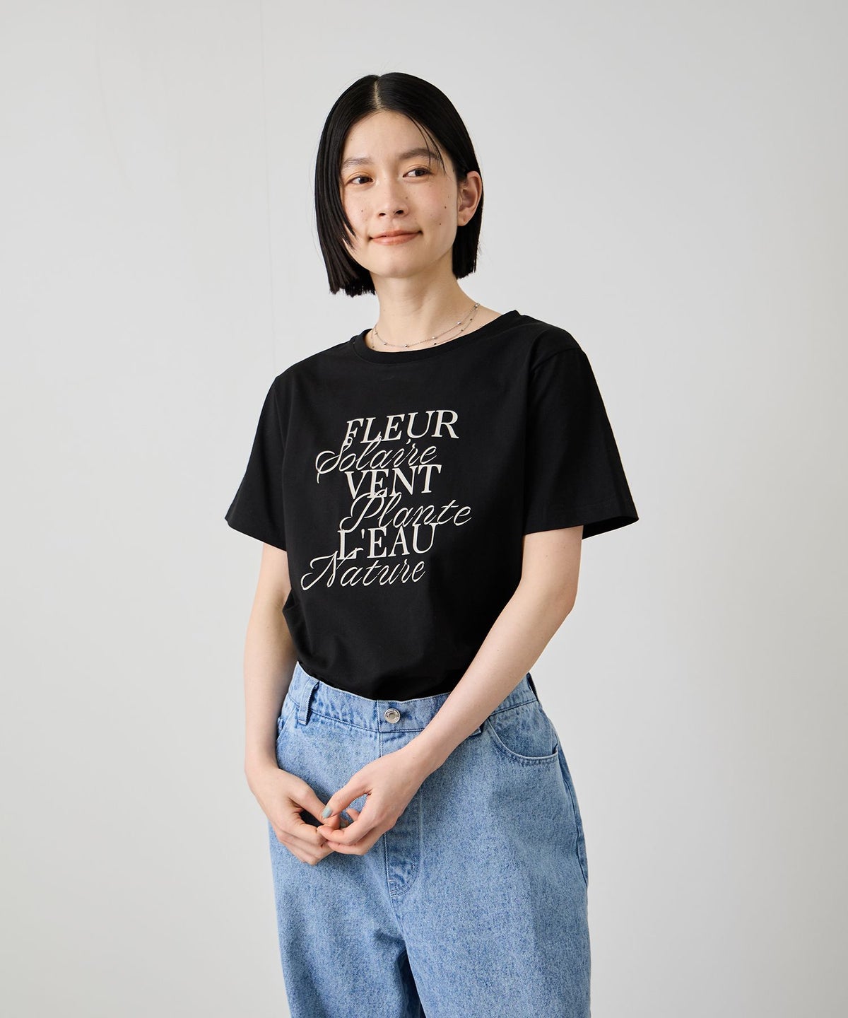 Idnes FLEUR ロゴTシャツ レディース メール便 対応商品