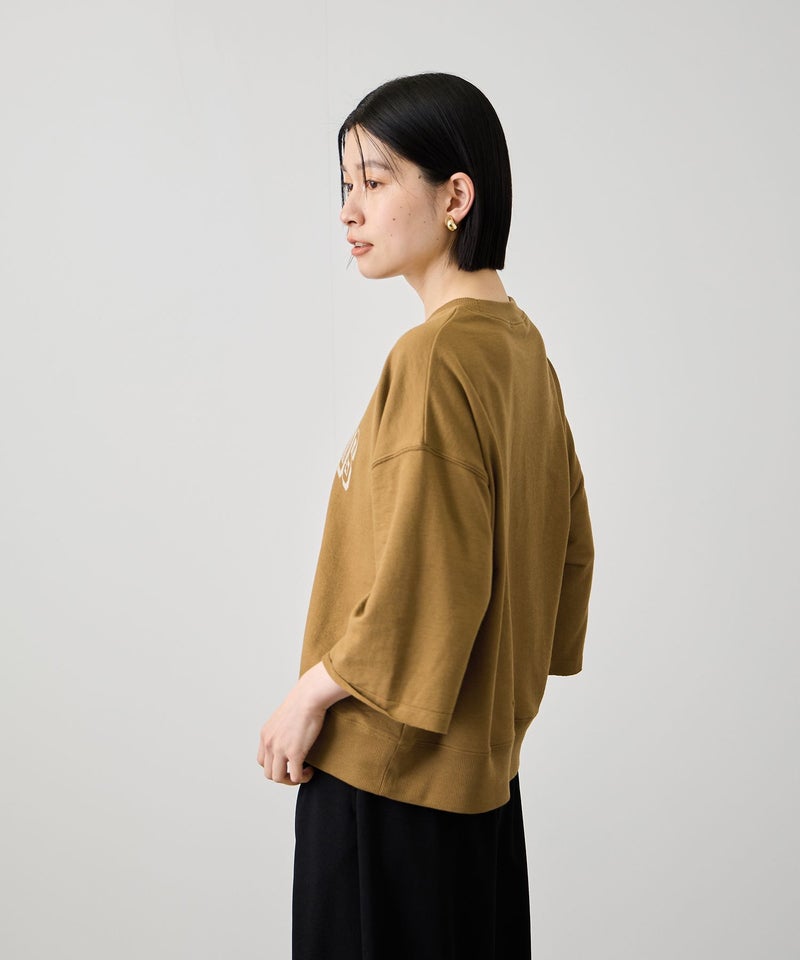 Idnes  ミニ裏毛 フロントプリント 5分袖Tシャツ レディース メール便 対応商品商品画像-8