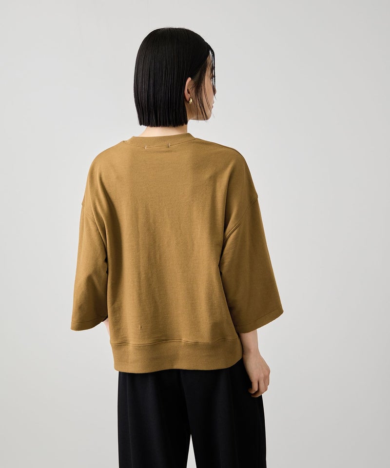 Idnes ミニ裏毛 フロントプリント 5分袖Tシャツ レディース メール便 対応商品商品画像-9