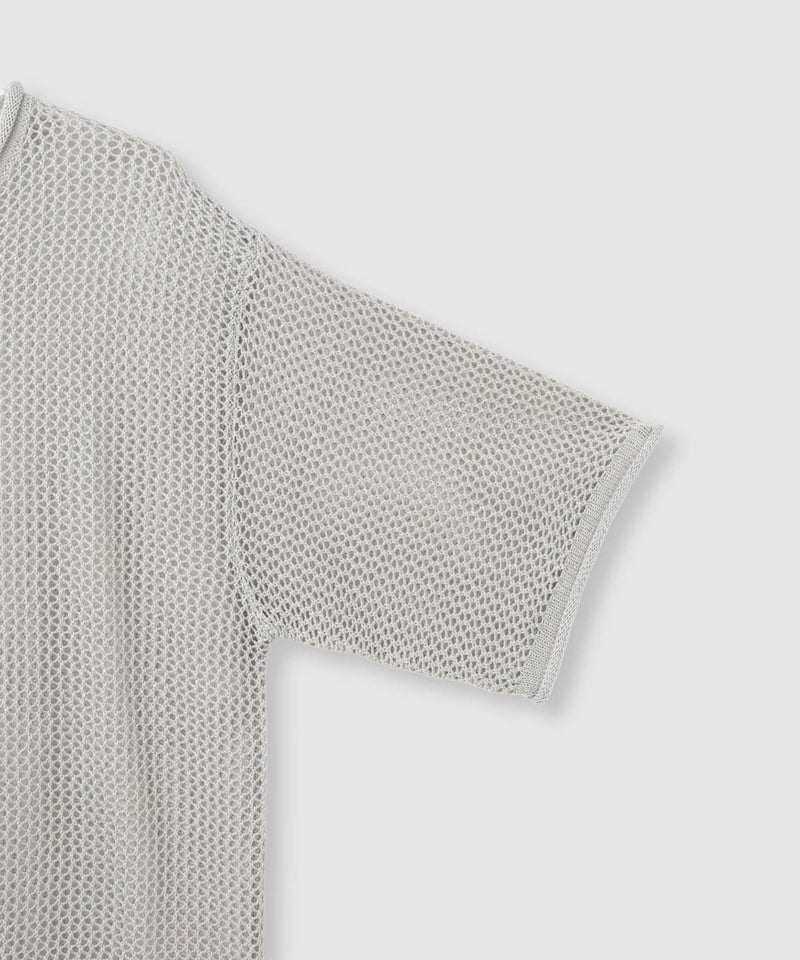 Idnes ラメメッシュ クロップド 半袖ニット レディース商品画像-26