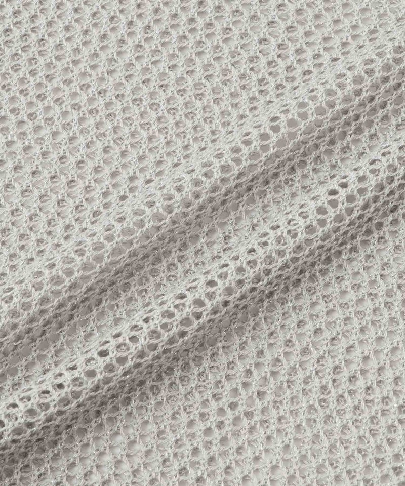 Idnes  ラメメッシュ クロップド 半袖ニット レディース商品画像-27