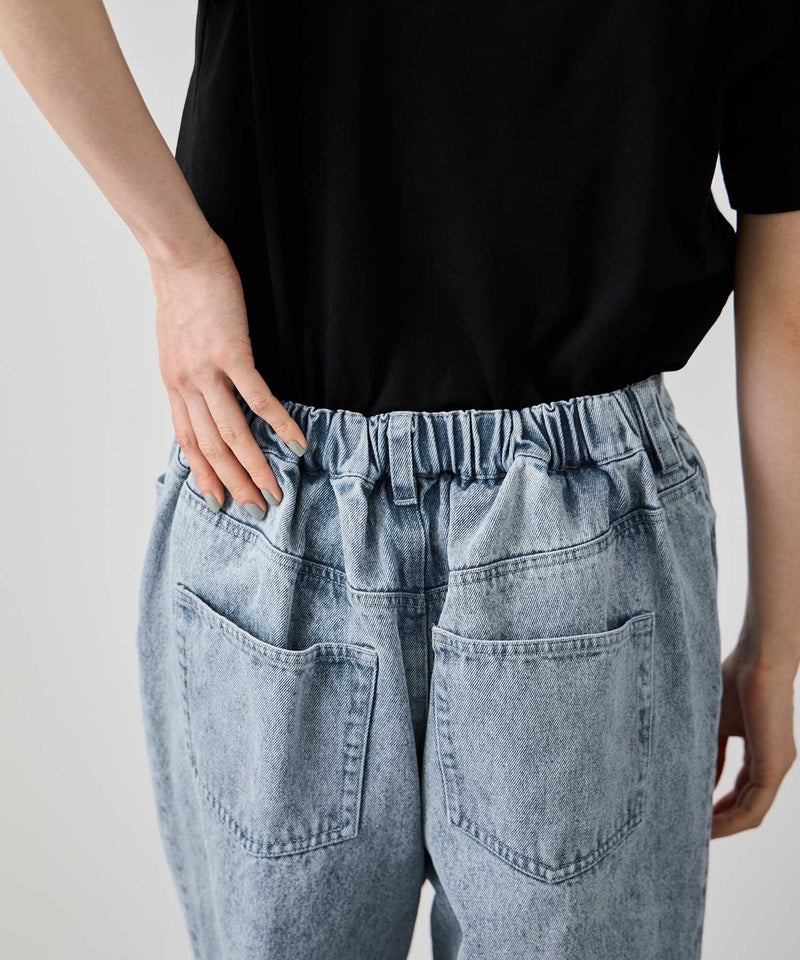 Idnes デニムイージーカーブパンツ レディース商品画像-7