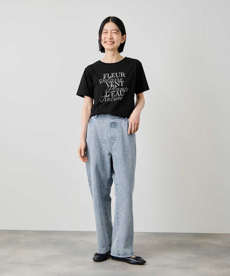 Idnes  デニムイージーカーブパンツ レディース商品画像-9