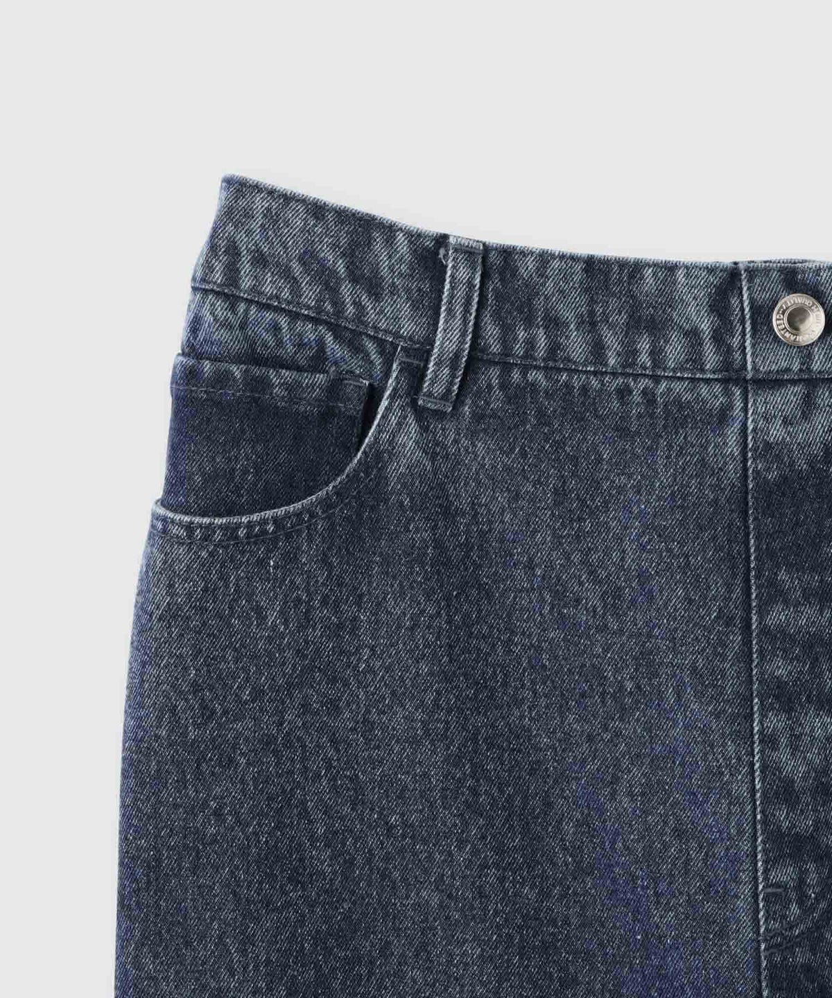 Idnes デニムイージーカーブパンツ レディース