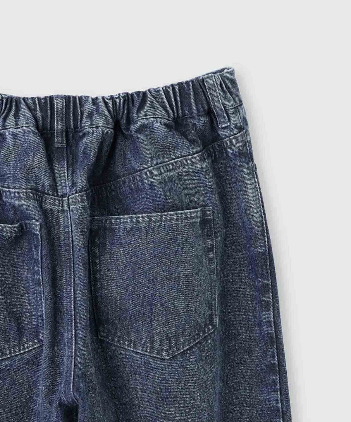 Idnes デニムイージーカーブパンツ レディース