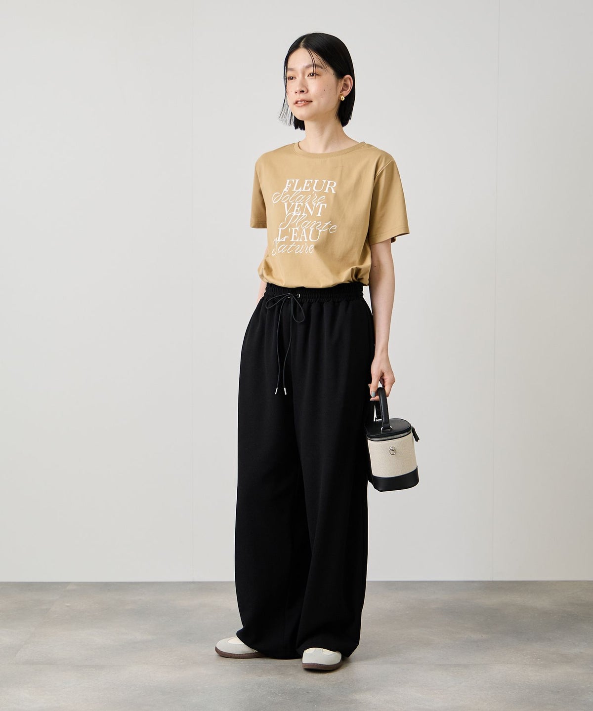 Idnes ジョーゼットカーブパンツ レディース