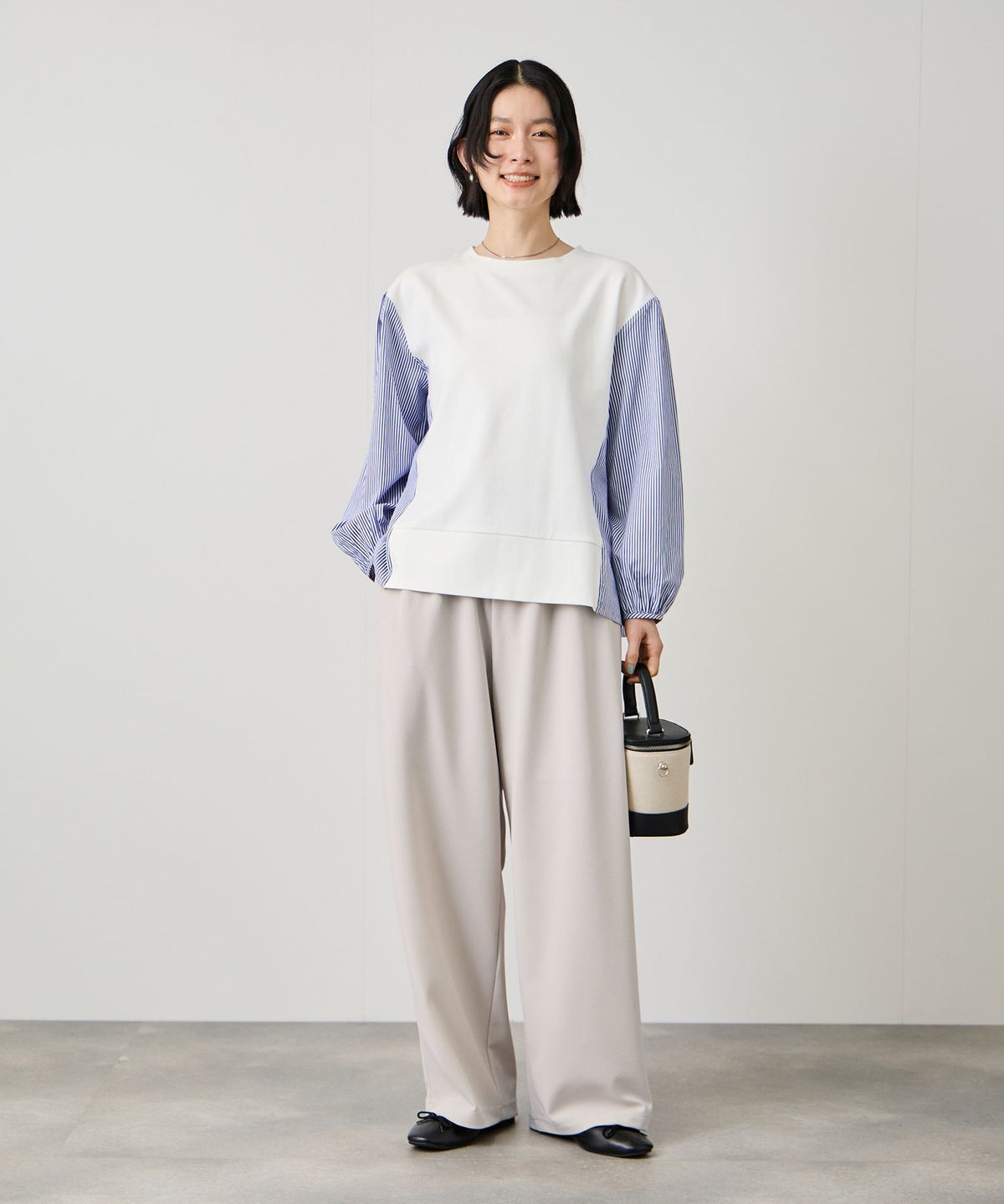 Idnes ジョーゼットカーブパンツ レディース