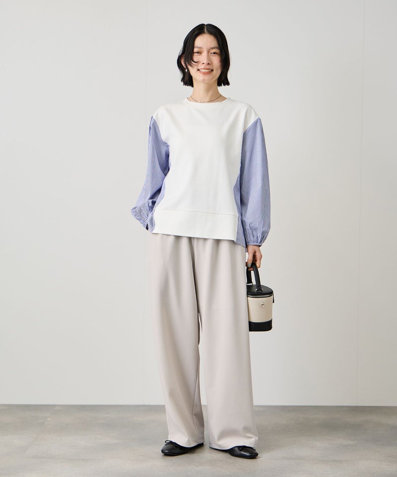 Idnes  ジョーゼットカーブパンツ レディース商品画像-8