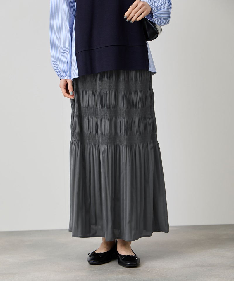 Idnes  マジョリカプリーツ フレアスカート レディース商品画像-2