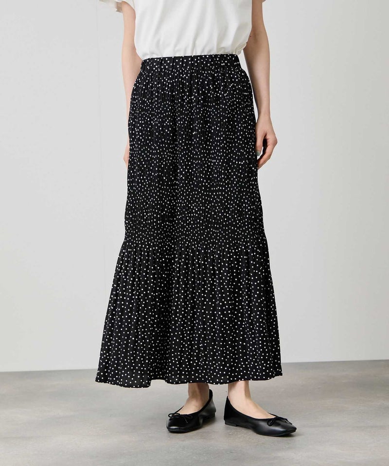 Idnes  マジョリカプリーツ フレアスカート レディース商品画像-3